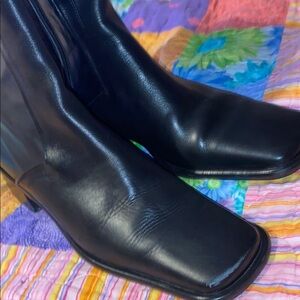Kenneth Cole Black Leather Boots